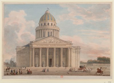 El Panteón de París en 1794-1795 de Jean Baptiste Hilair